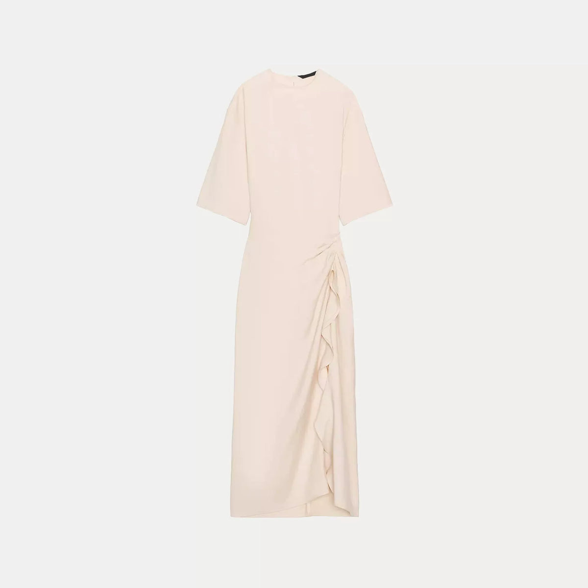Gathered Midi Dress
