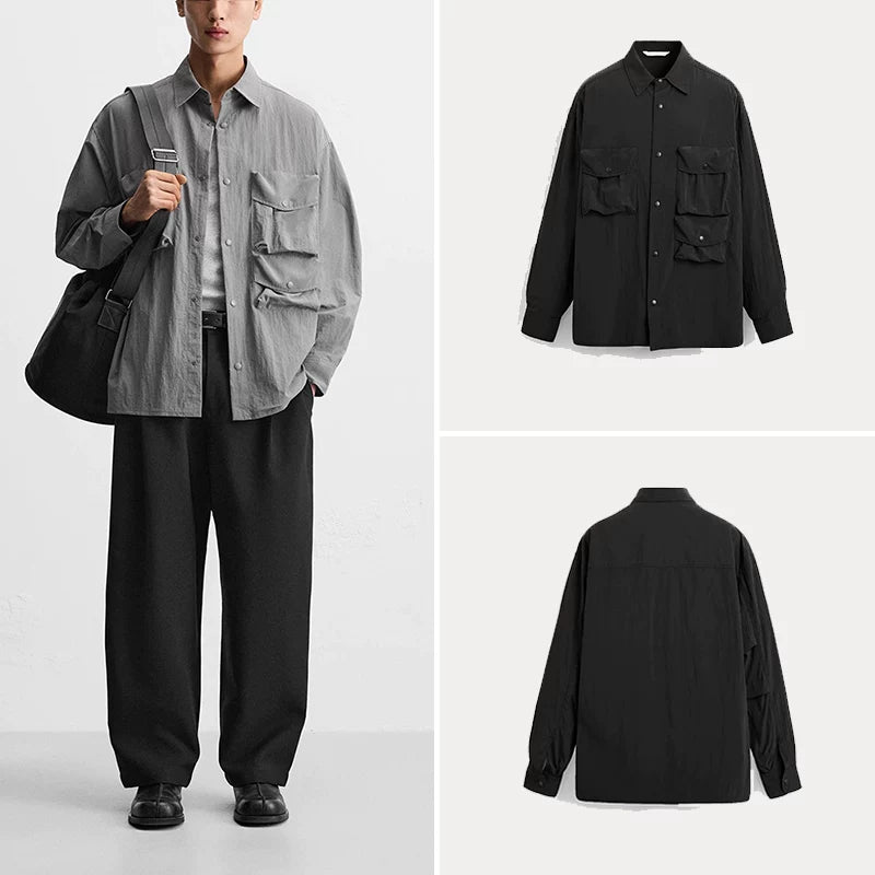 Drape Technical Long-Sleeve Shirt
