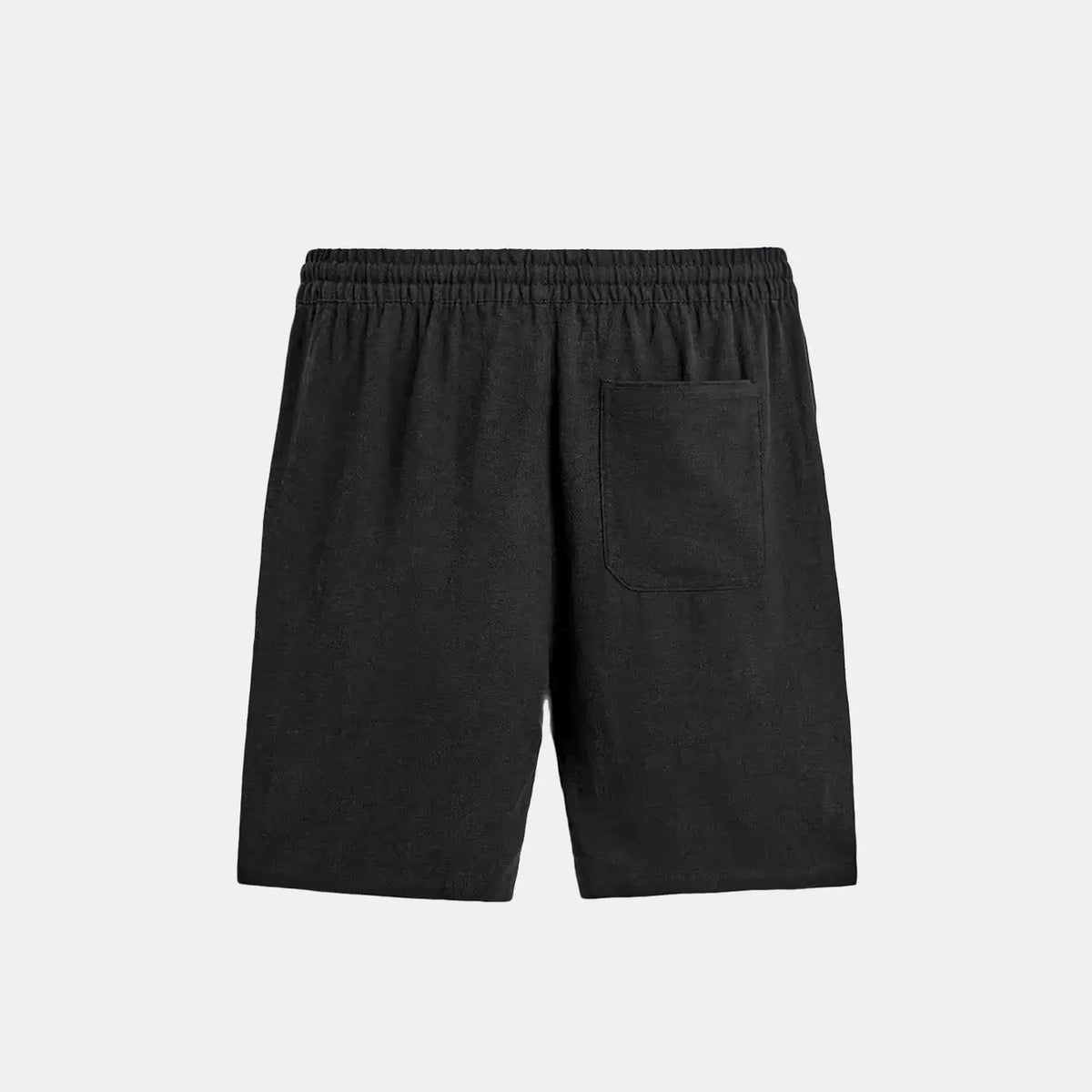 Striped Elastic-Waist Shorts