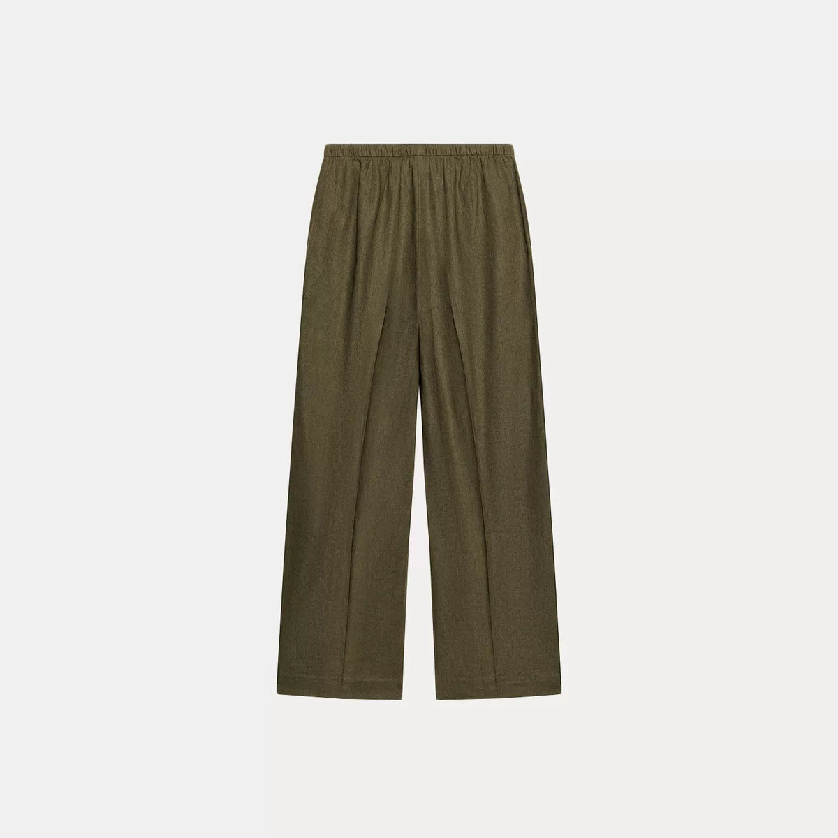 Mid-Rise Stretch Straight Trousers