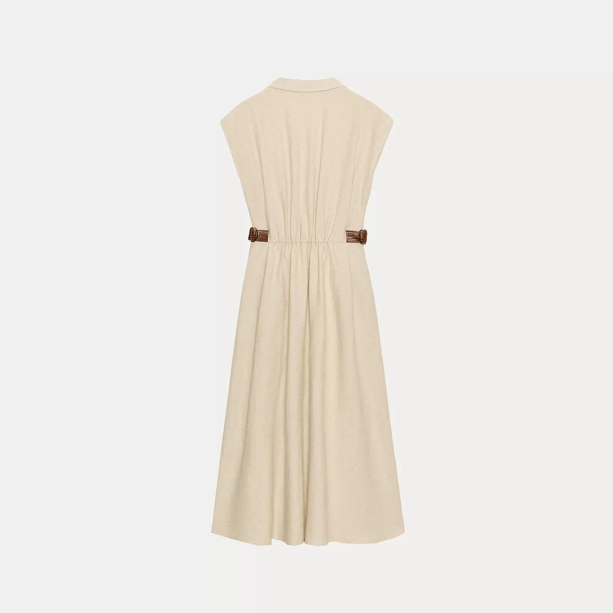 Long Sleeveless Shirt Dress