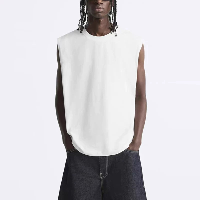 Relaxed Crew Neck Tank