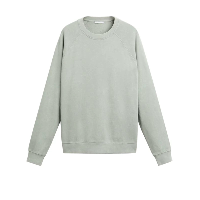 Washed Crew-Neck Sweatshirt
