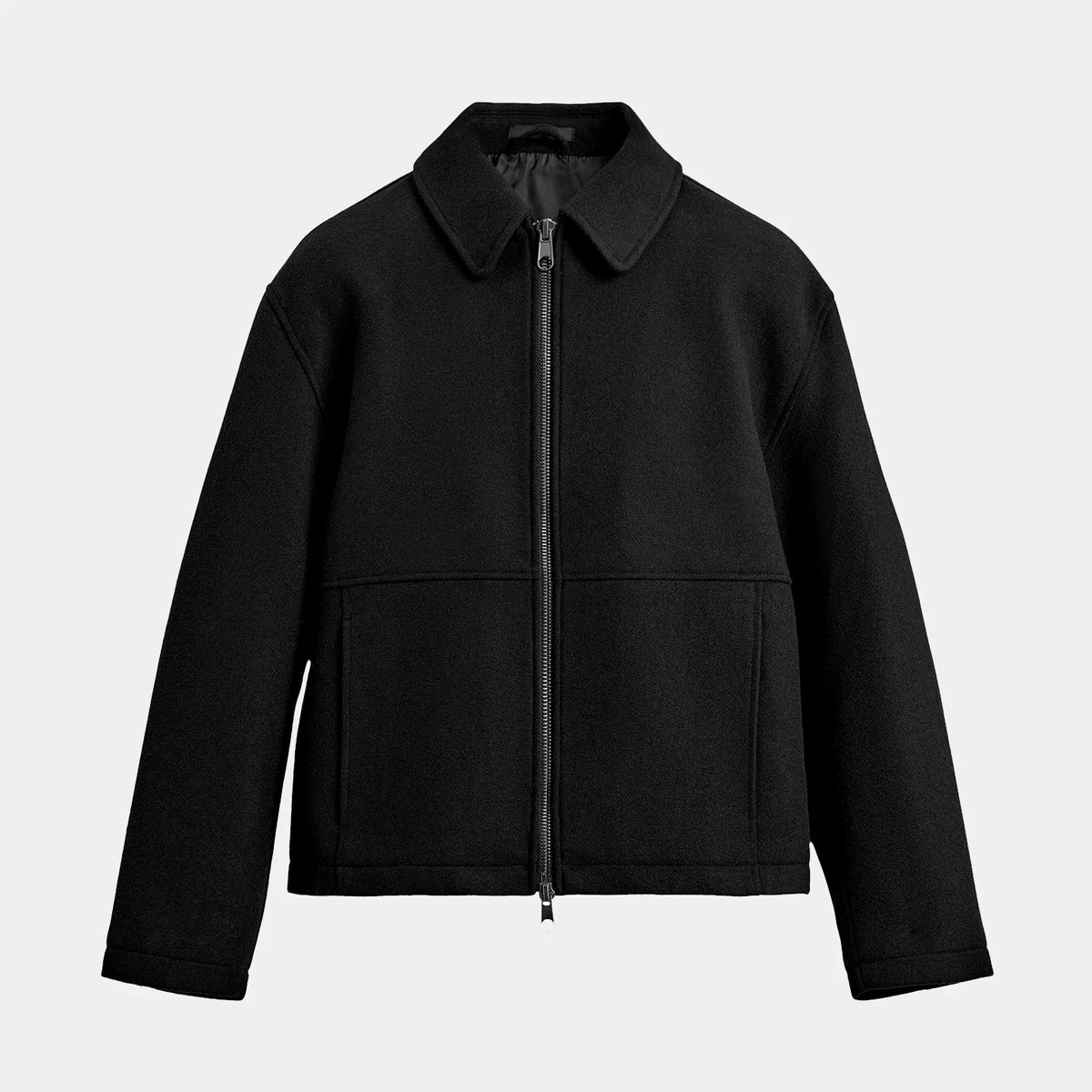 Textured Zip Collar Jacket