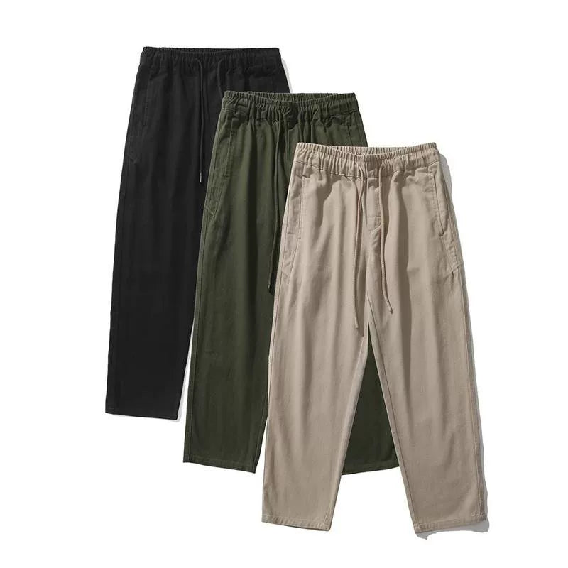 Elastic Tapered Cargo Trousers