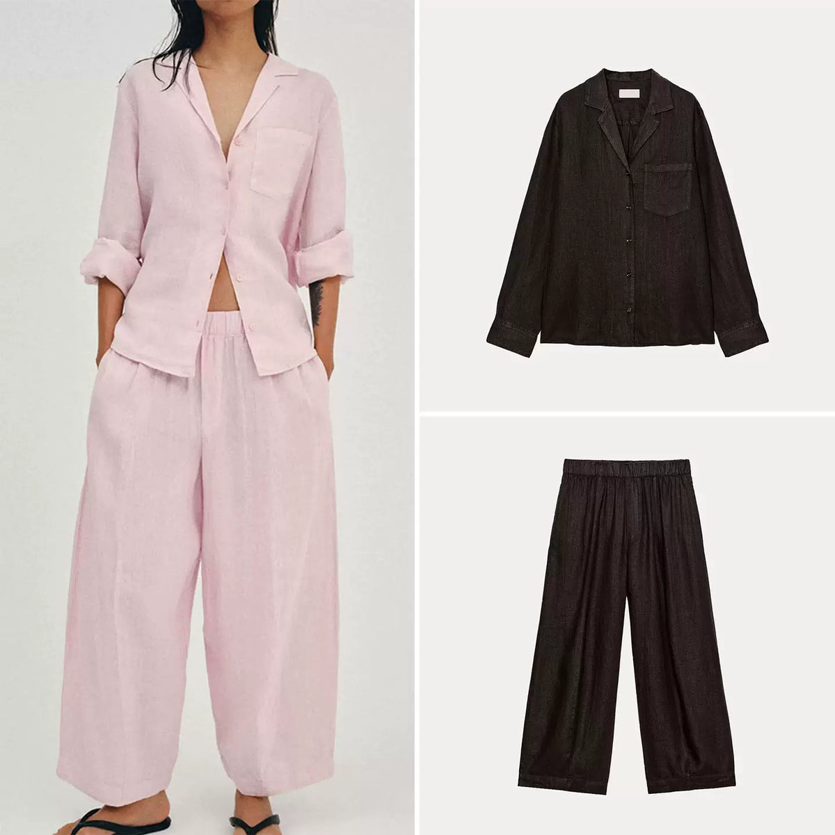 Pocket Shirt and Bucket Trousers Set