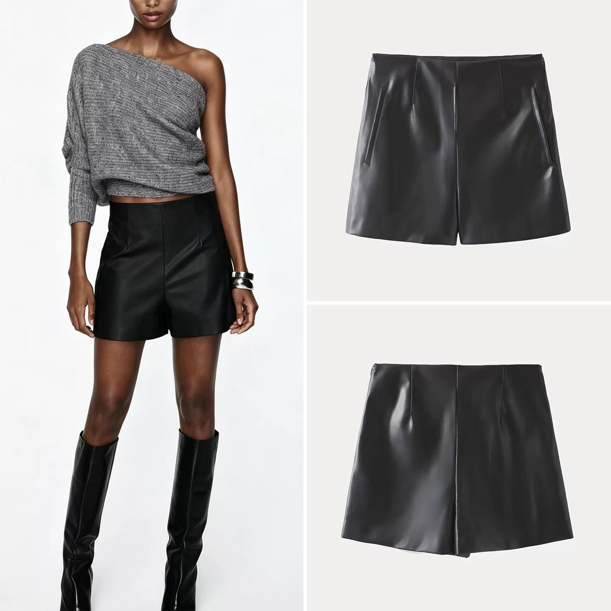 High-Waist Pocket Shorts
