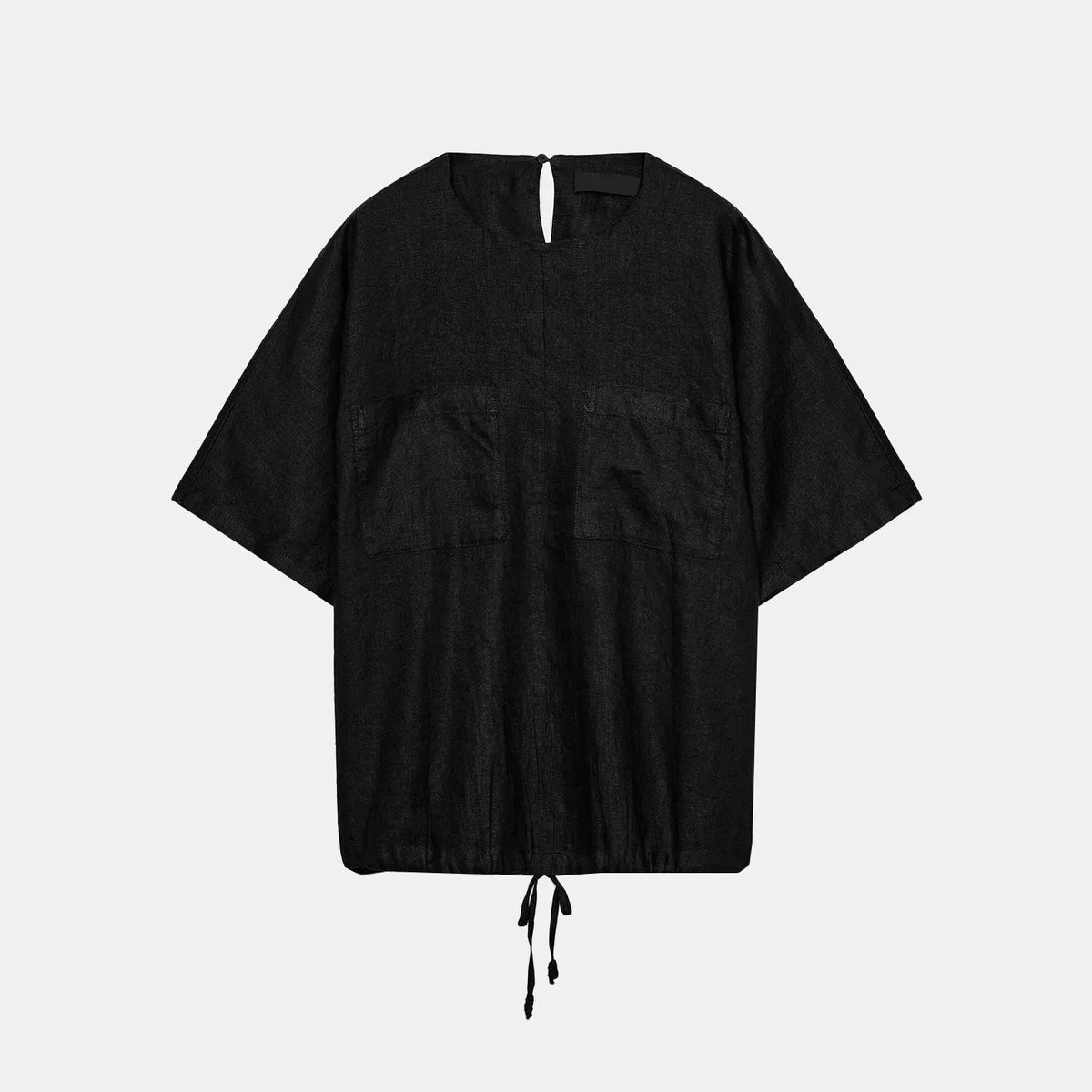 Tie-Front Top and Split-Hem Trousers Set
