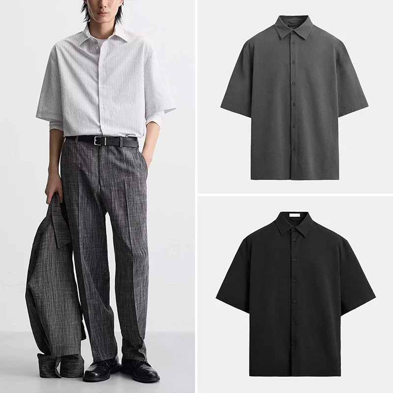 Seersucker Short-Sleeve Shirt
