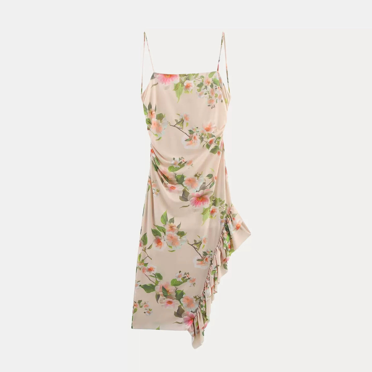 Tiered Printed Dress
