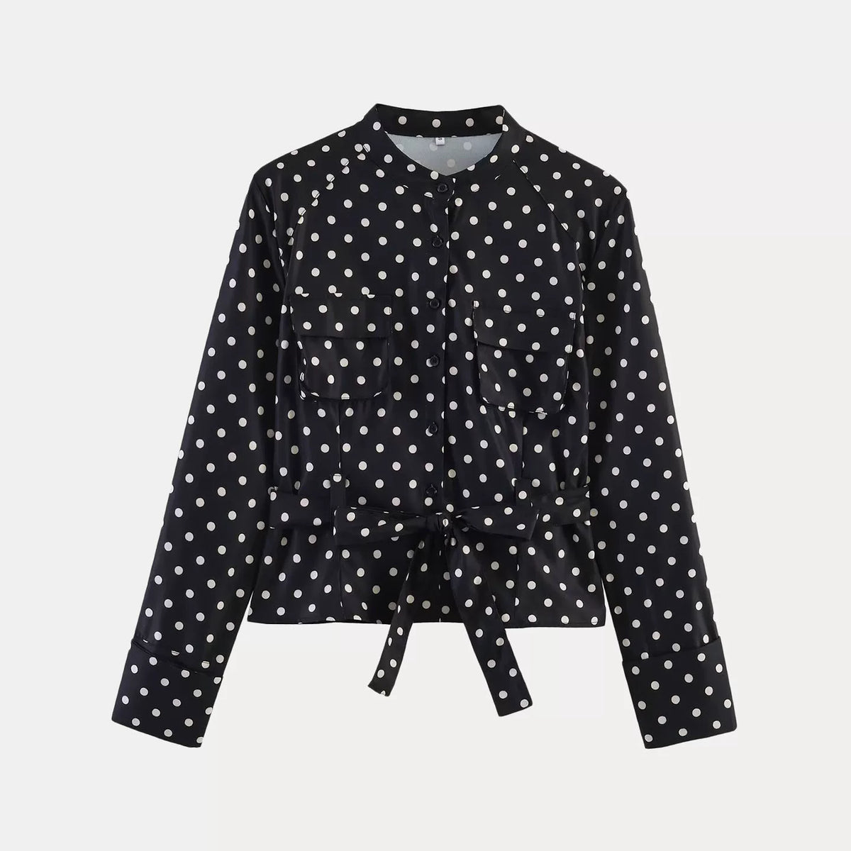 Polka Dot Shirt Jacket & Capri Trousers Set