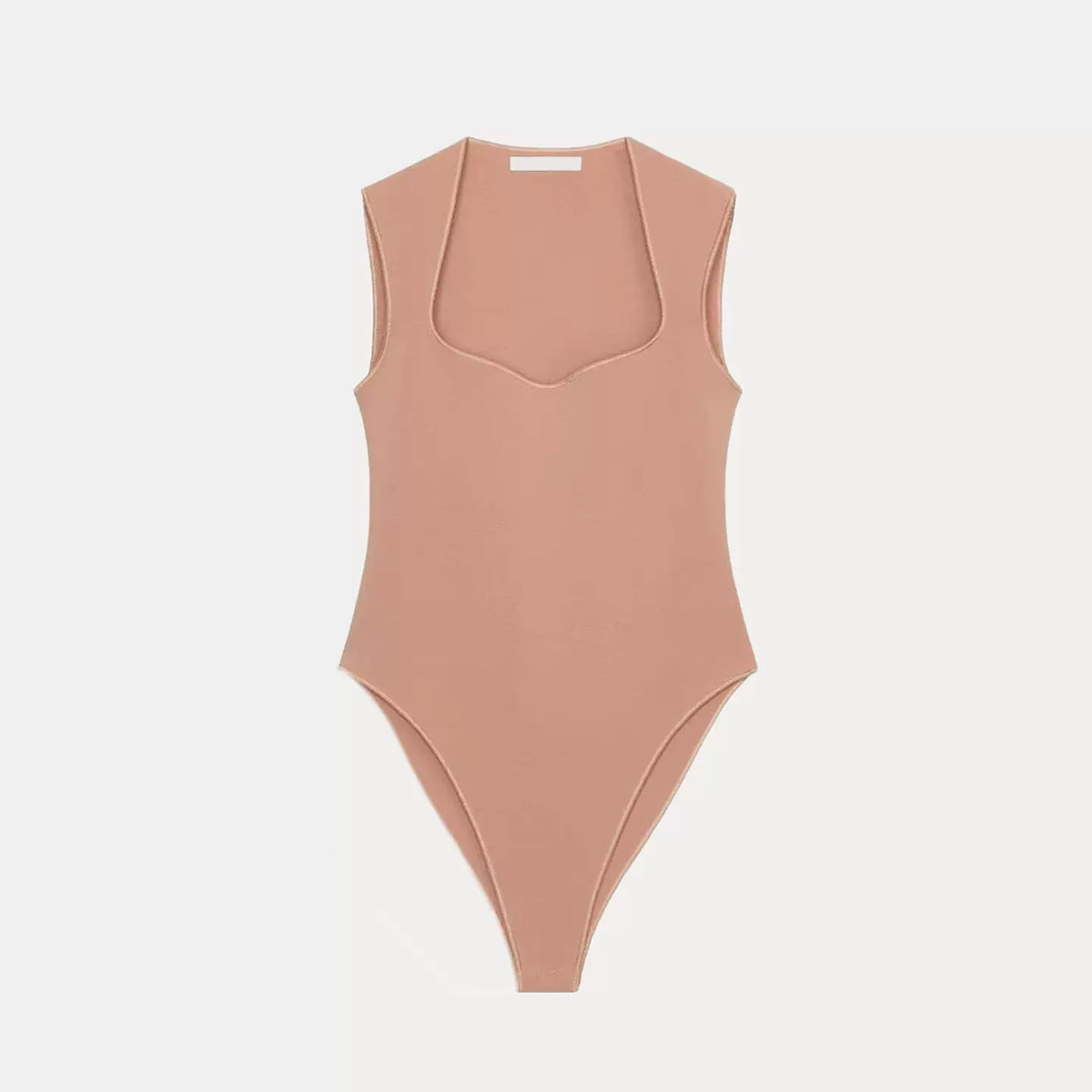 Square-Neck Stretch Bodysuit