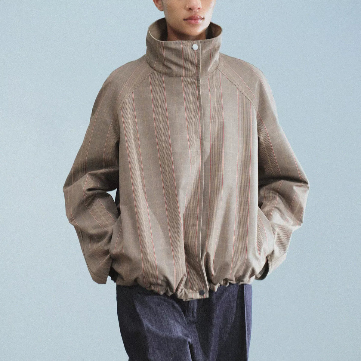 Reversible Cropped Trench Jacket