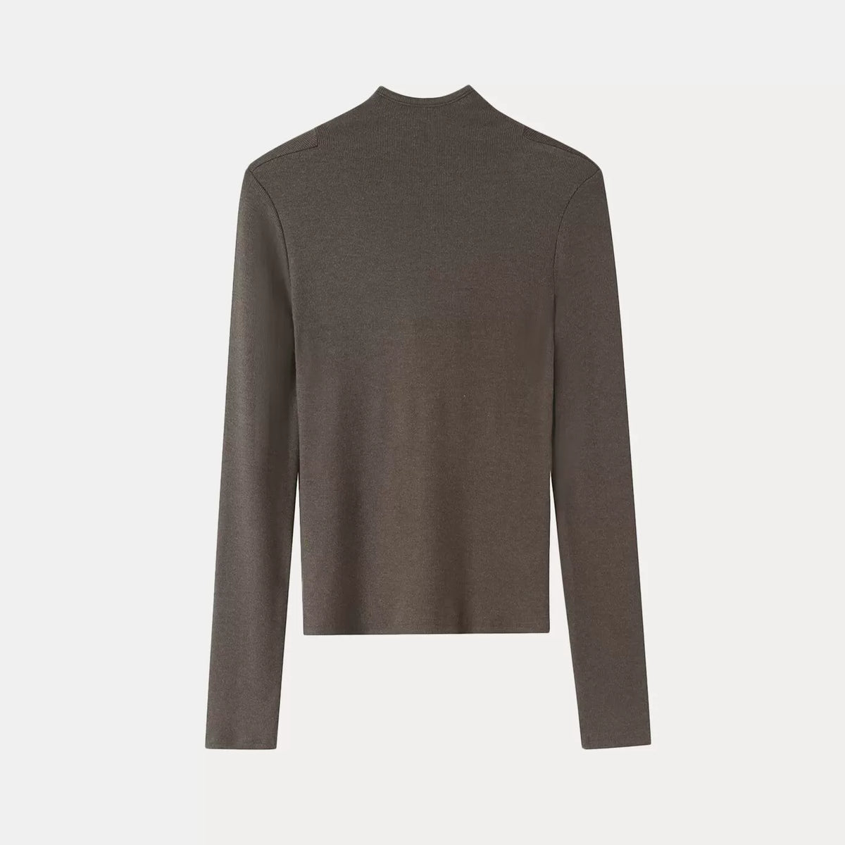 Fitted Long-Sleeve Hooded Tee