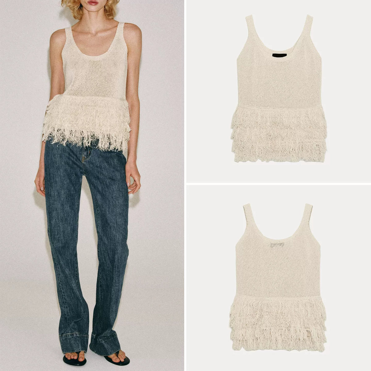 Fringe Knit Camisole