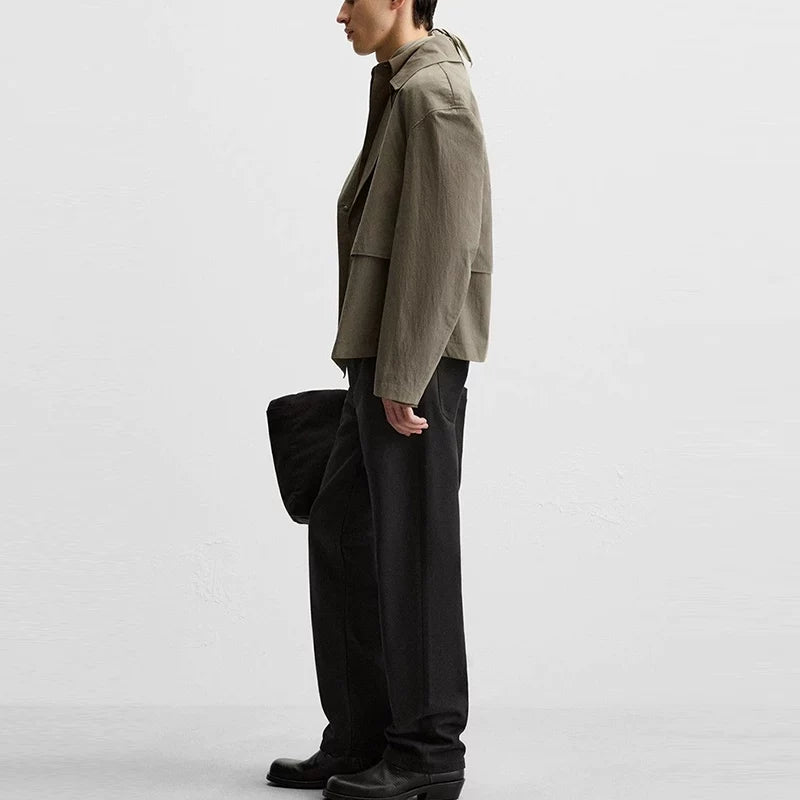 Lightweight Cropped Trench Coat