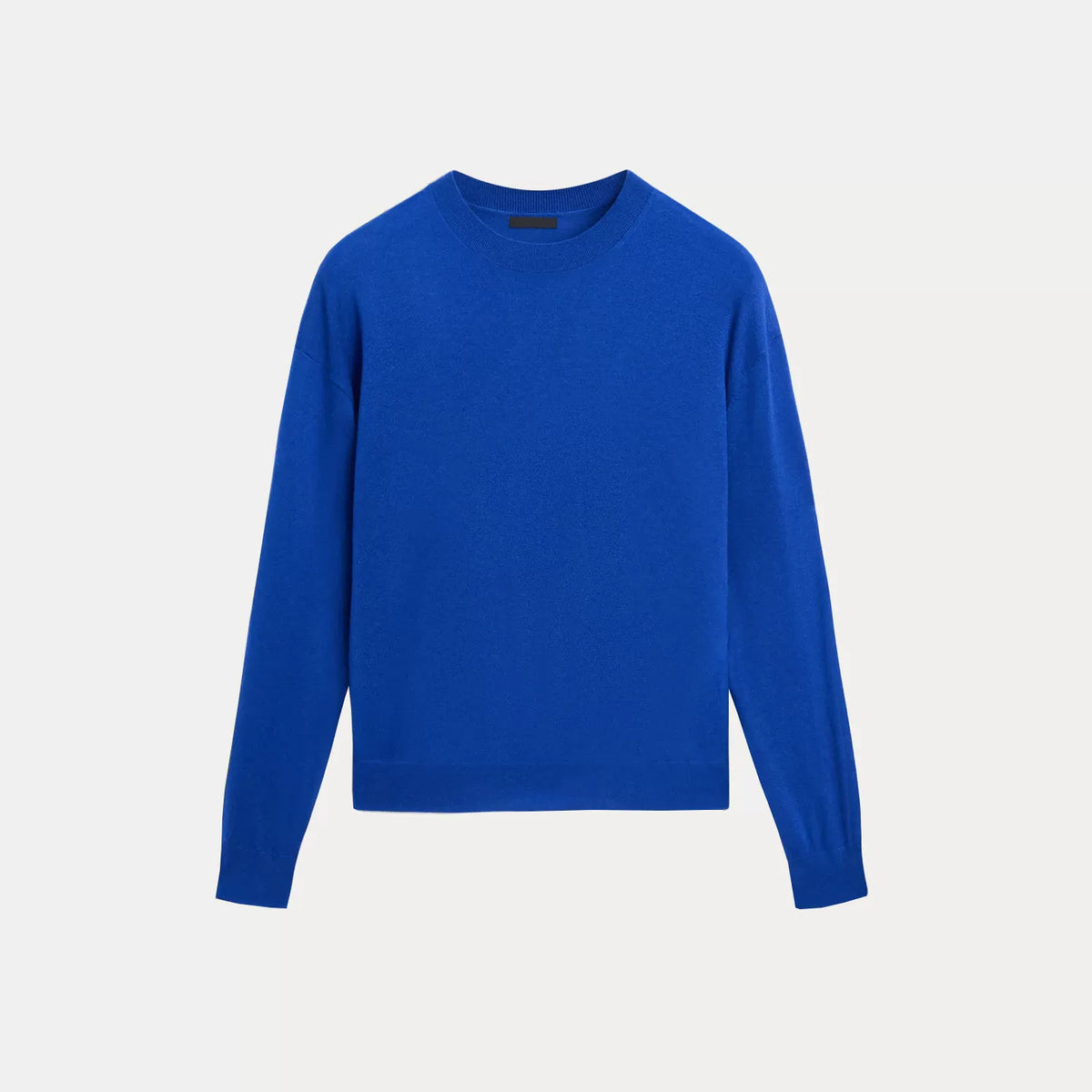 Crew Neck Long-Sleeve Knit Sweater