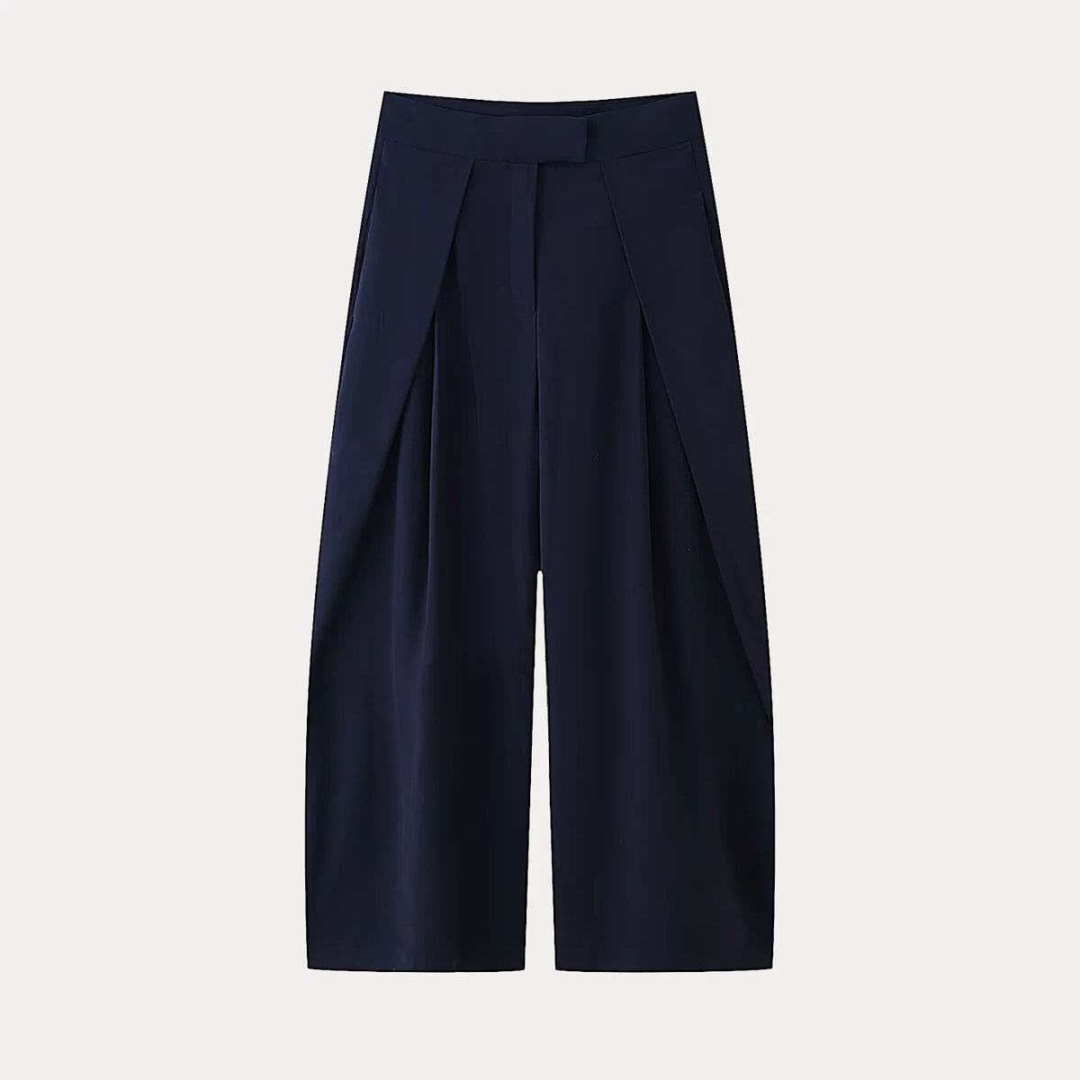Front-Pleat Relaxed Trousers