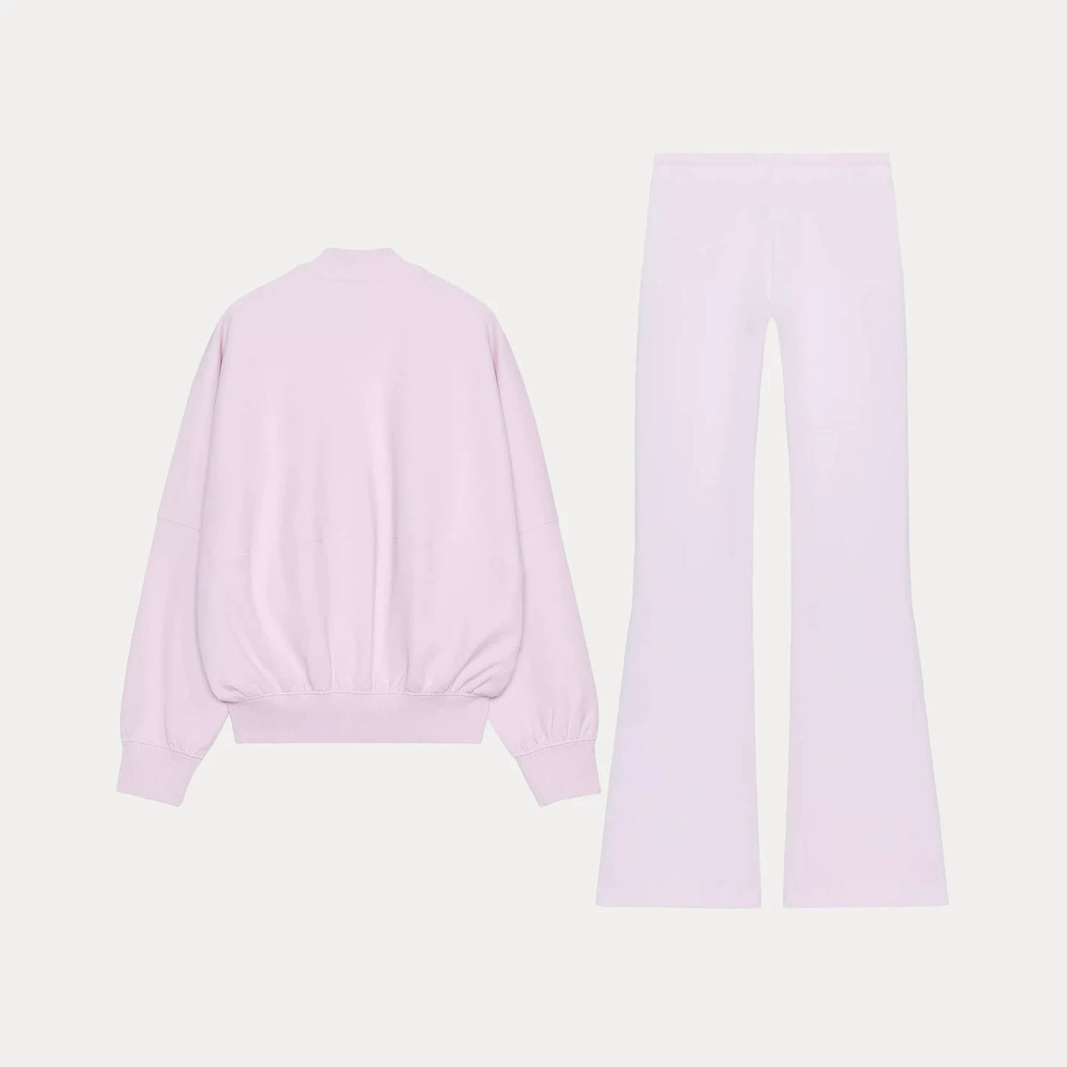 Bomber Jacket and Flared Trousers Set