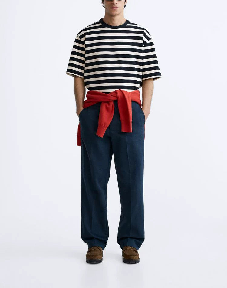 Striped Crew Neck T-Shirt
