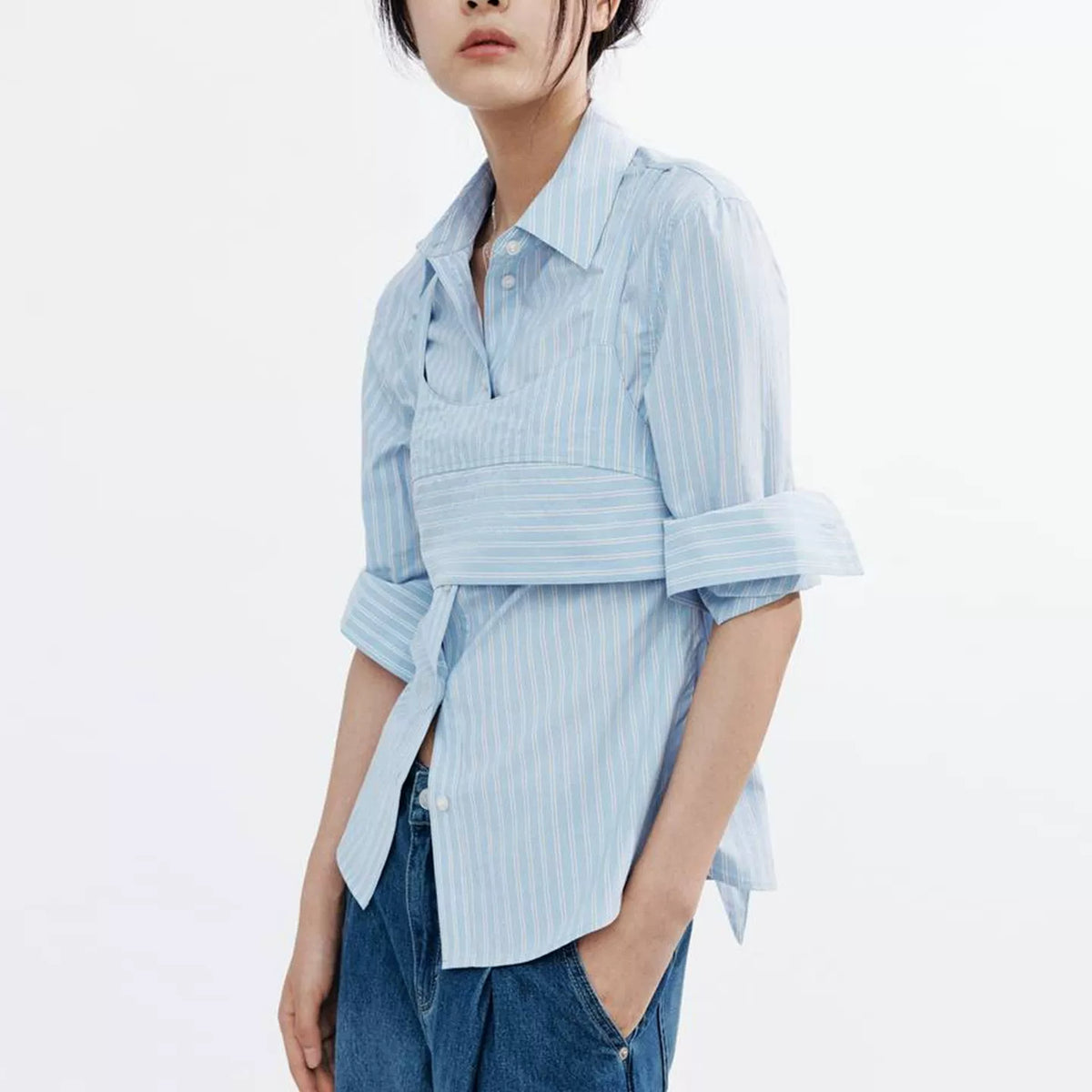 Layered Slim Shirt