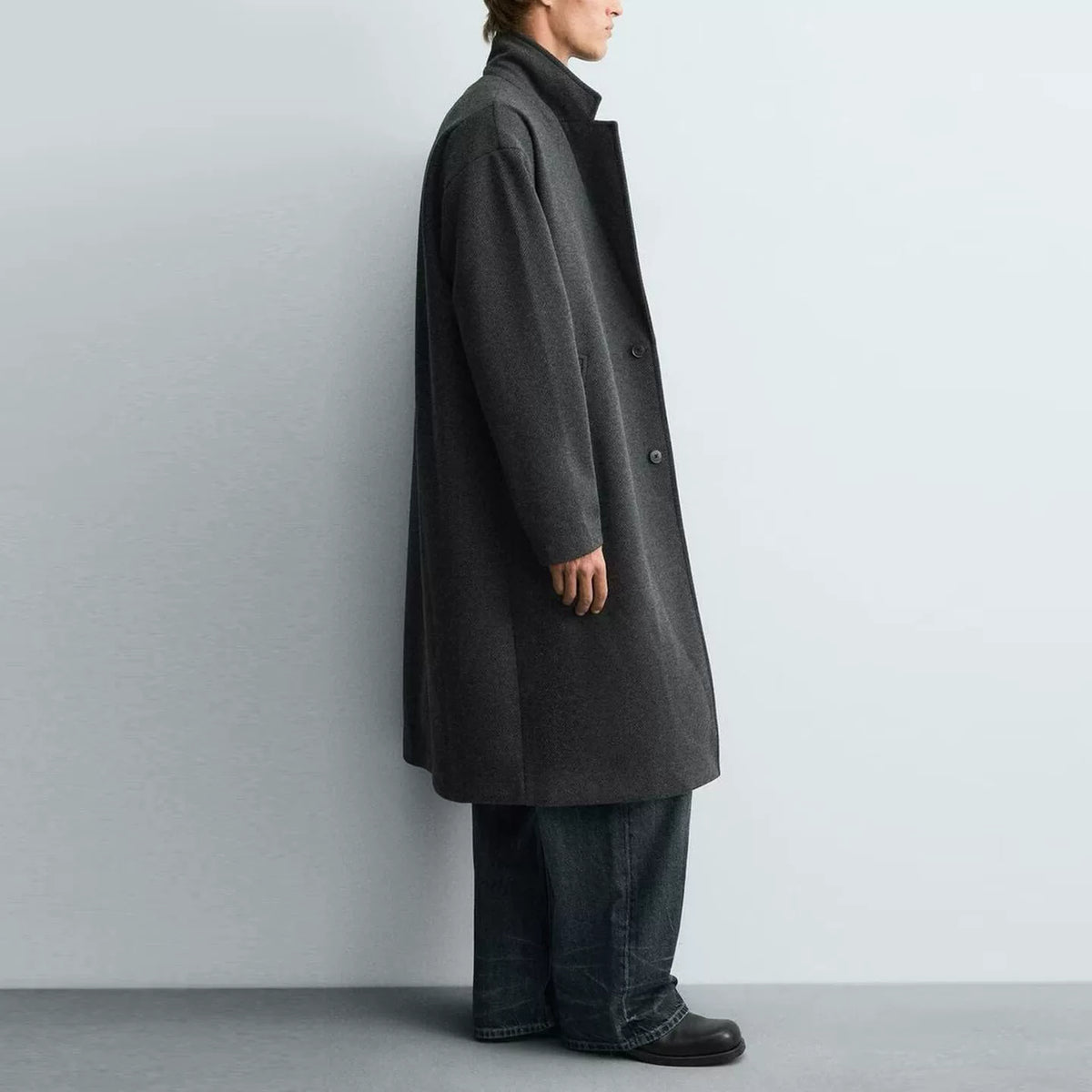 Slim Wool-Blend Overcoat