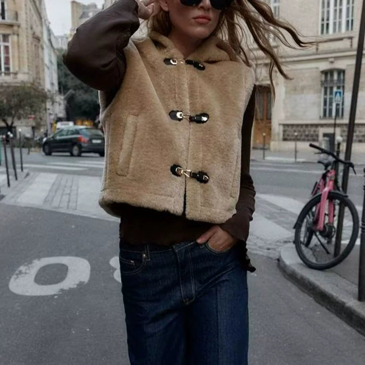 Knotted Fleece Vest