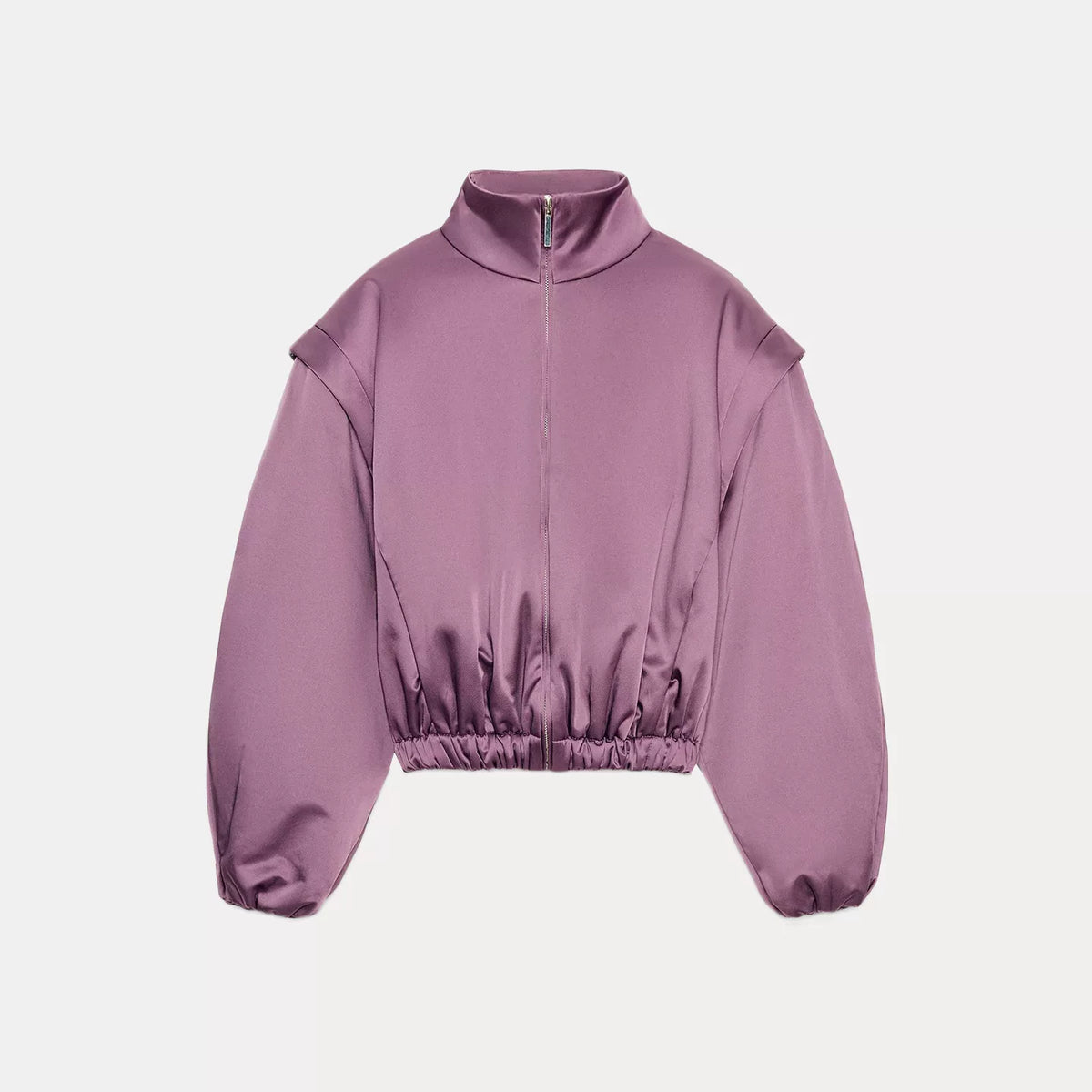 Quilted Stand-Collar Jacket