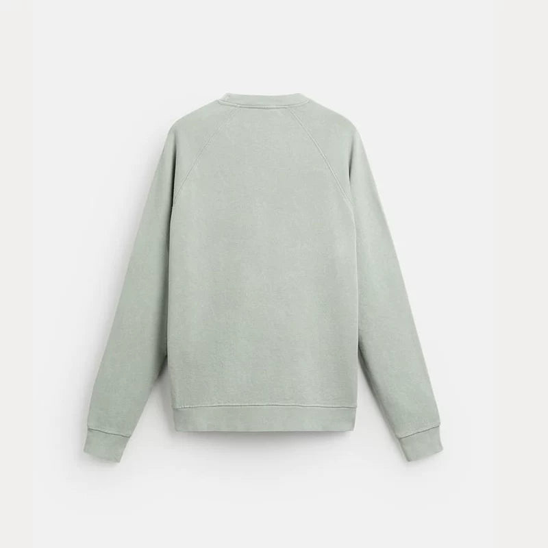 Washed Crew-Neck Sweatshirt