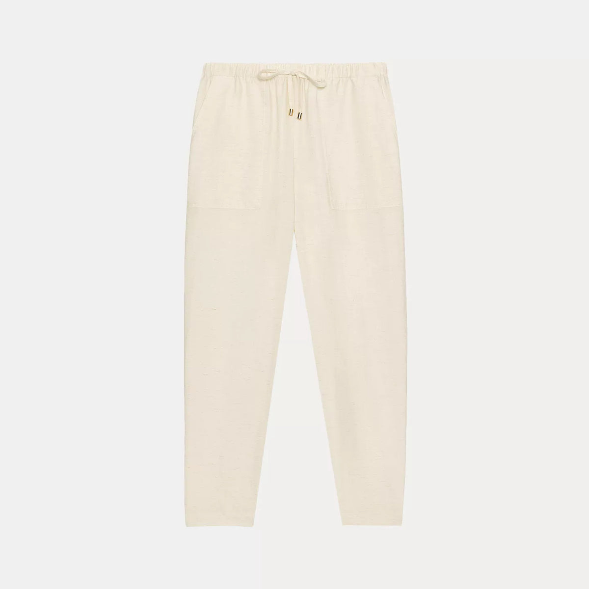 Safari Shirt and Tie-Waist Straight Trousers Set