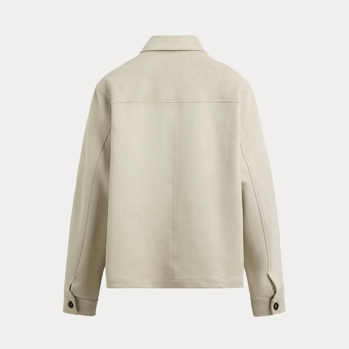 Suede-Effect Overshirt