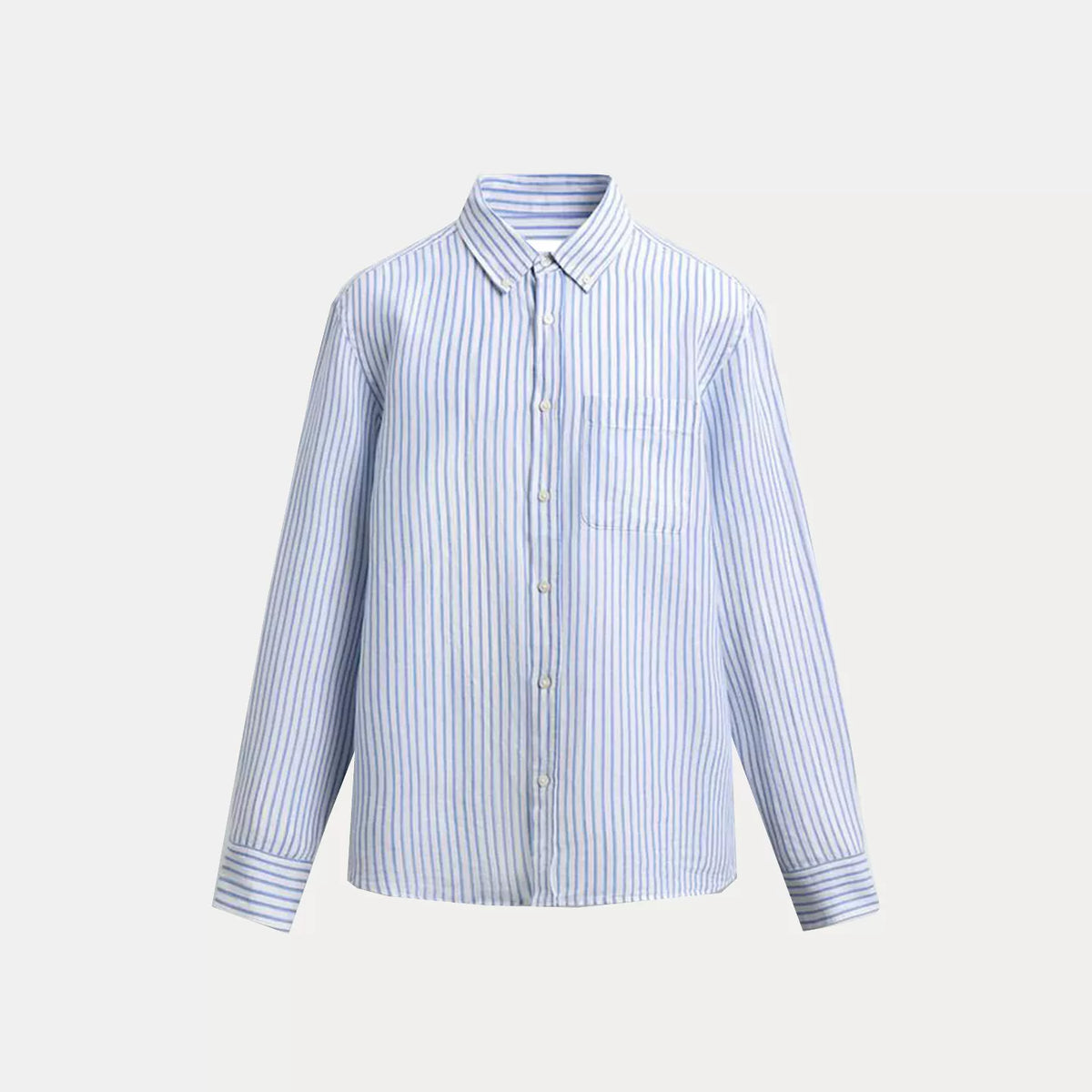 Slim Straight Long-Sleeve Shirt