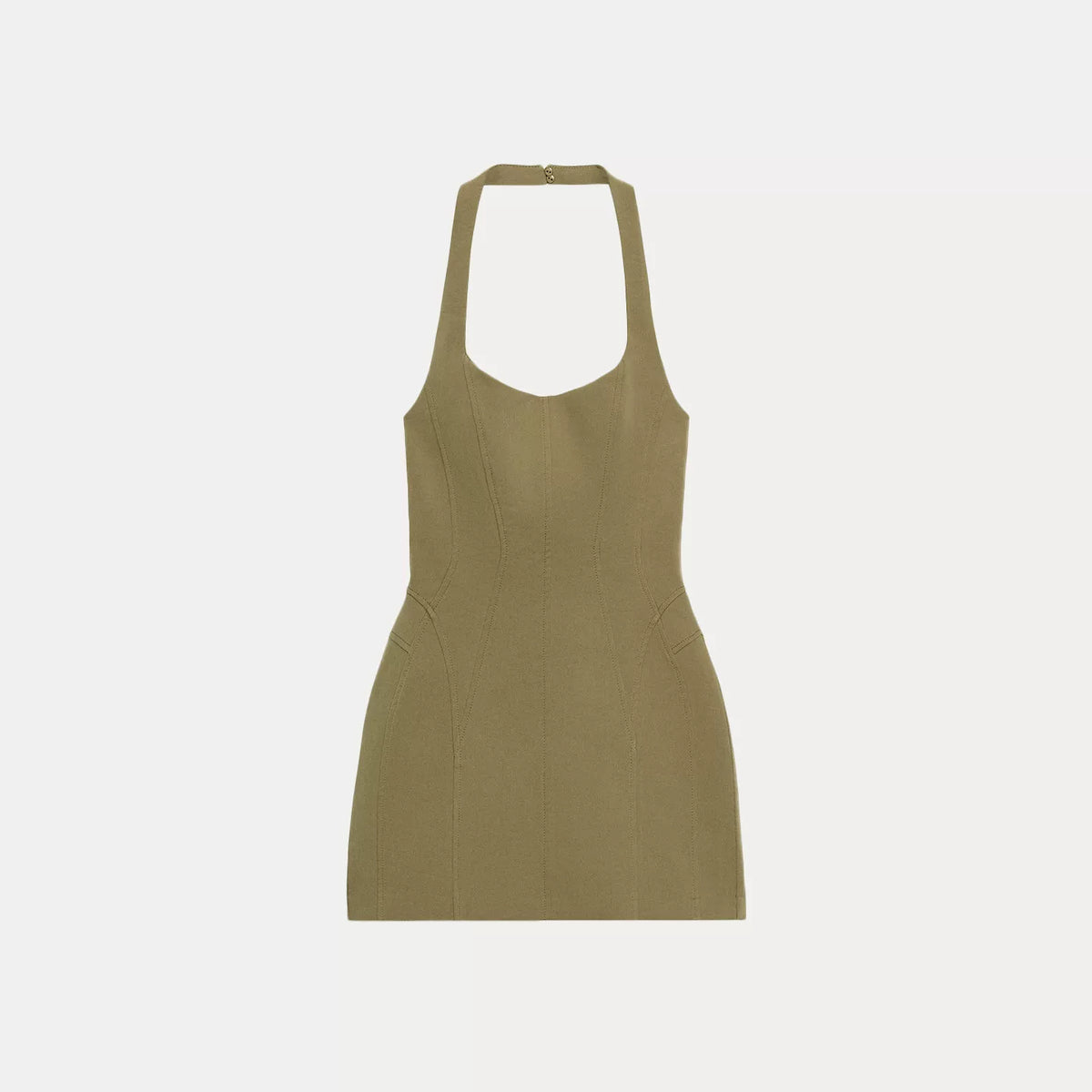 Stretch Halter Neck Mini Dress