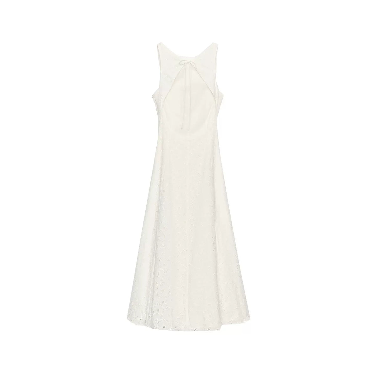 Cutout Embroidered Maxi Dress