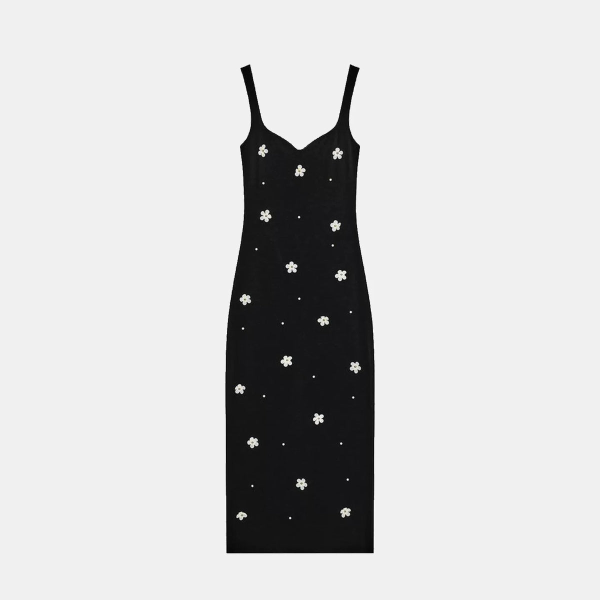 Floral Stretch Midi Dress