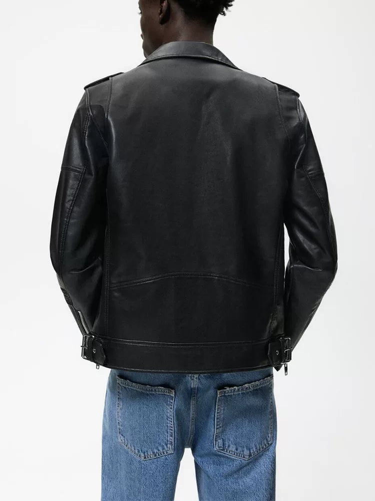 Faux Leather Biker Jacket