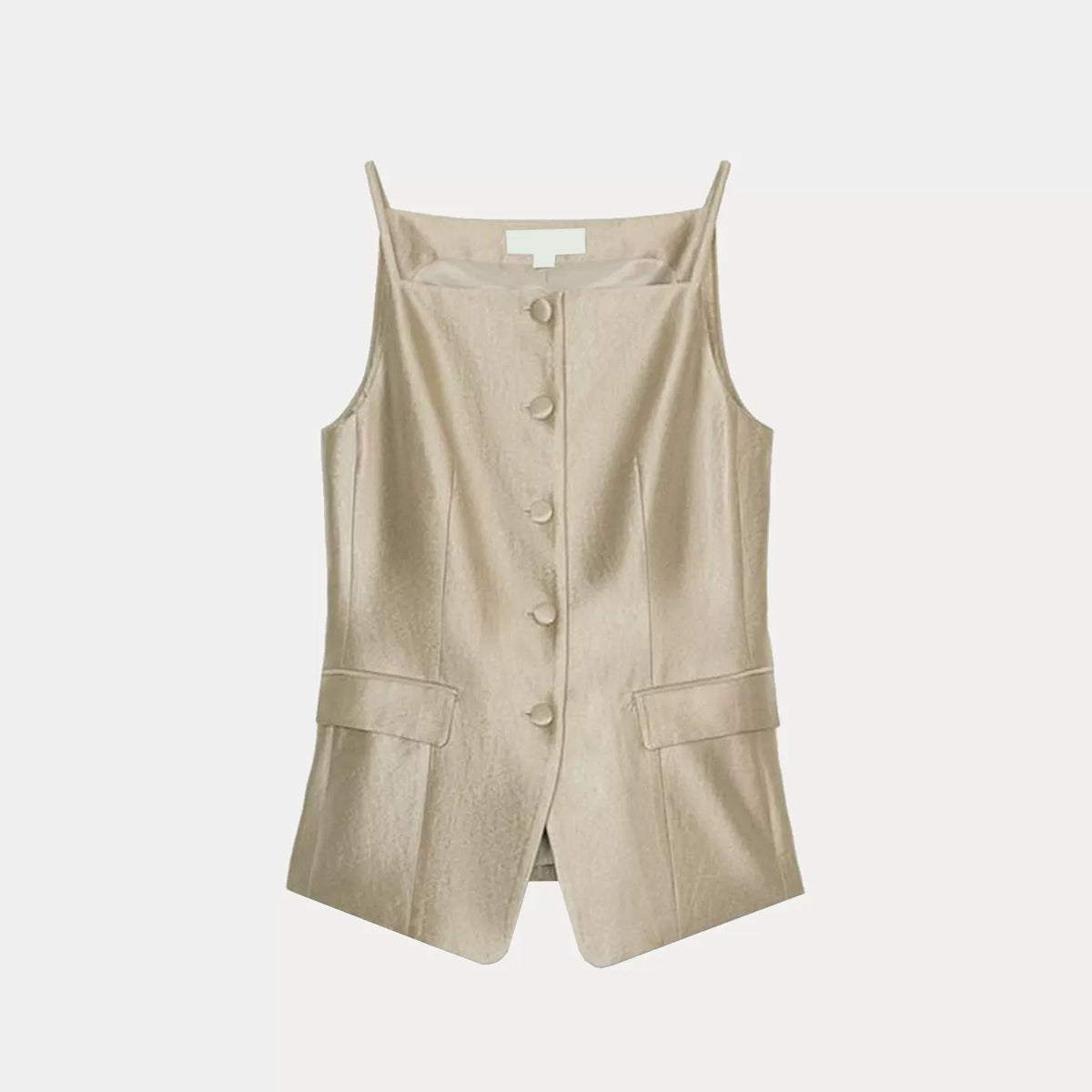 Fitted Bandeau Tank & Straight Trousers Set