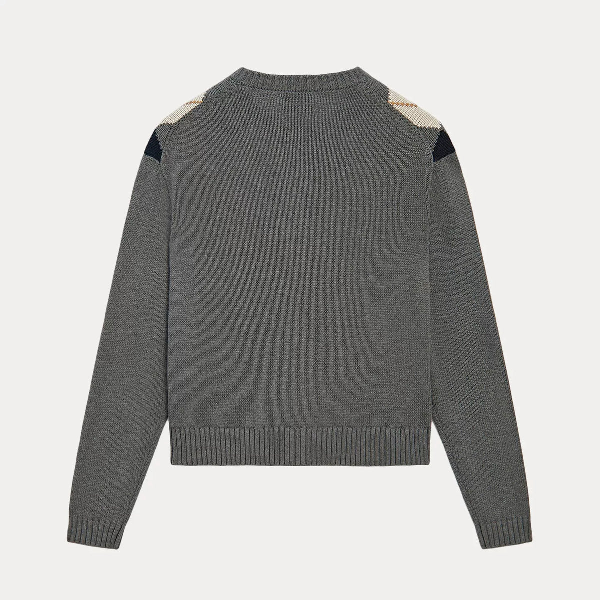 Rhombus Knit Cropped Cardigan