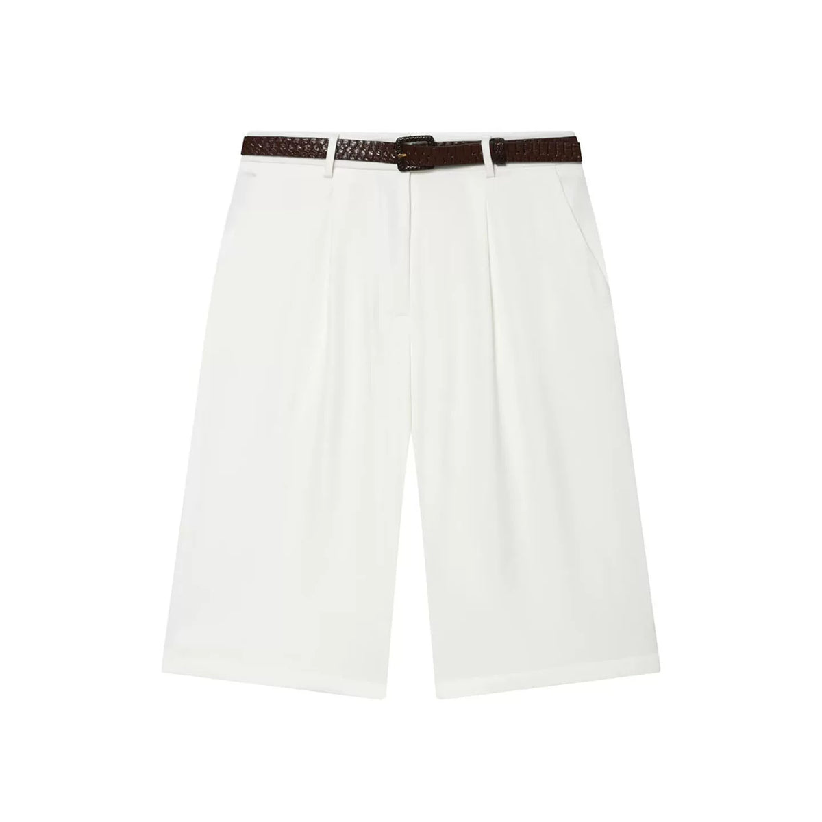 Belted Bermuda Shorts