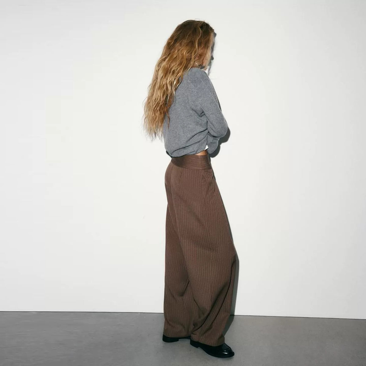 Pleated Balloon-Fit Trousers
