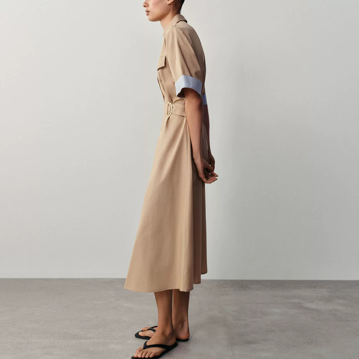 Belted Shirt Dress