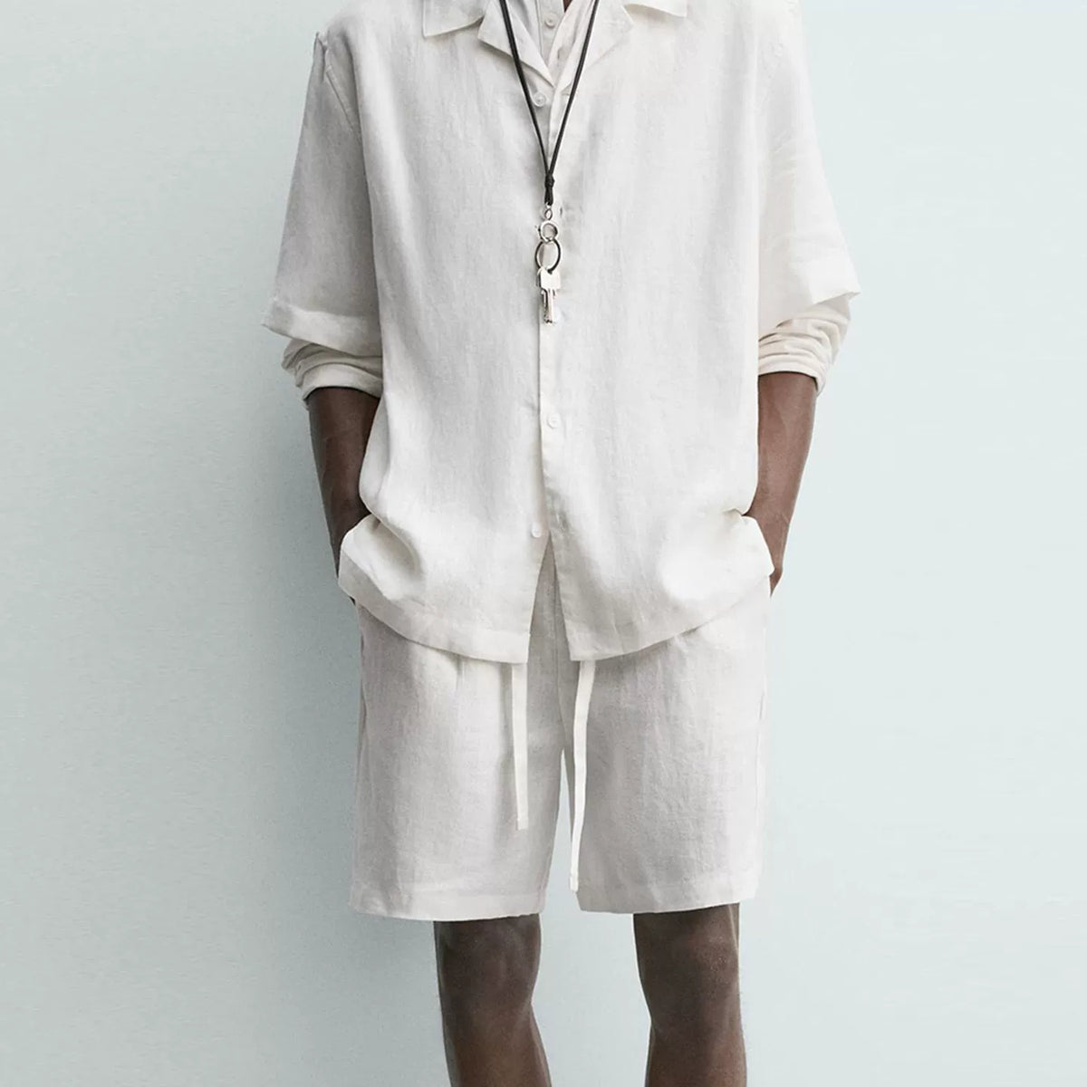 Short-Sleeve Shirt and Shorts Set