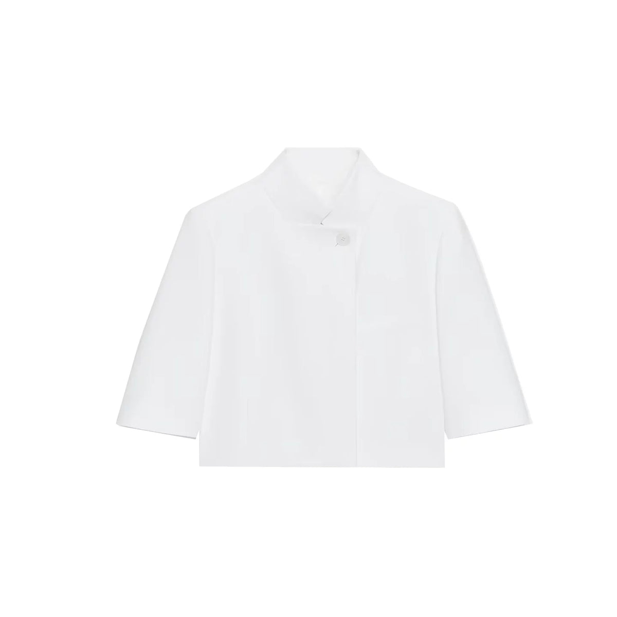 Short-Sleeve Cropped Blazer