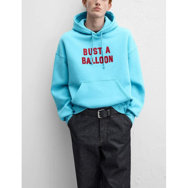 Letter Print Hooded Sweatshirt
