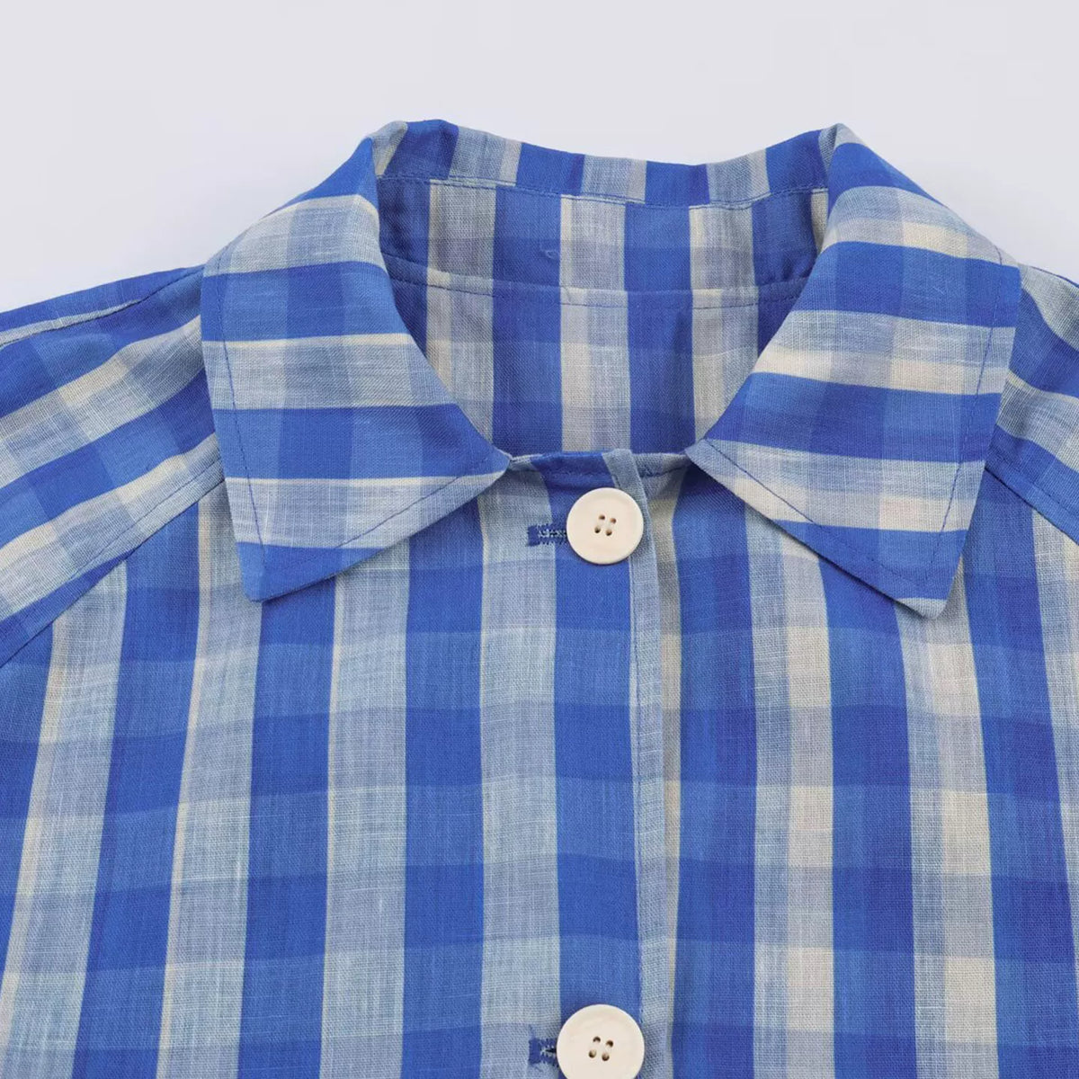 Belted Plaid Shirt Dress