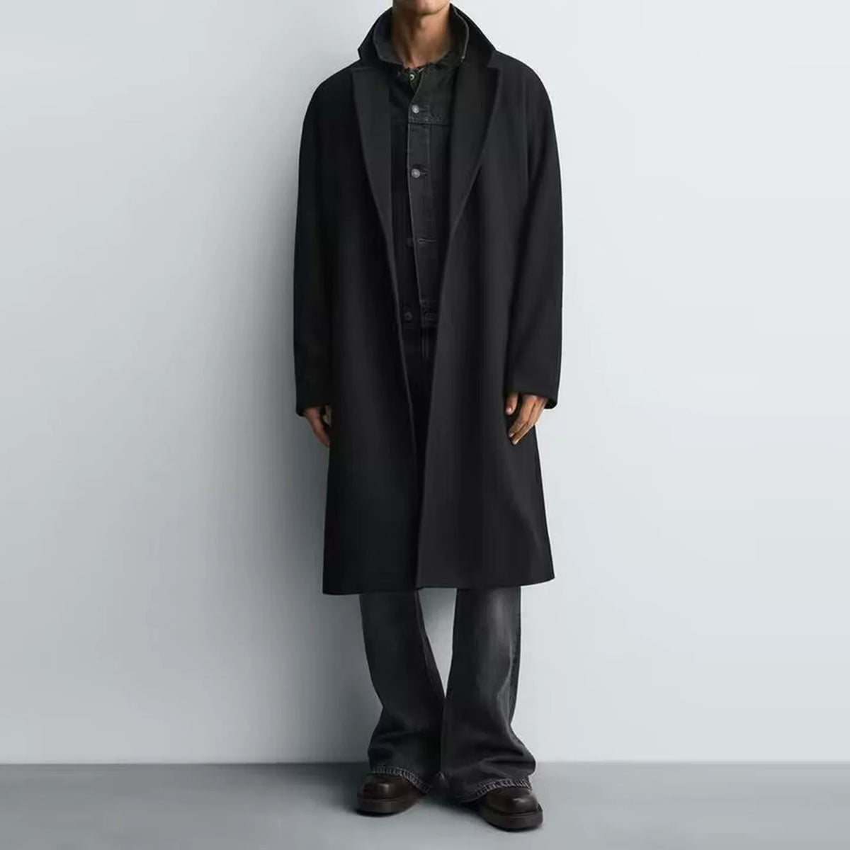 Slim Wool-Blend Overcoat
