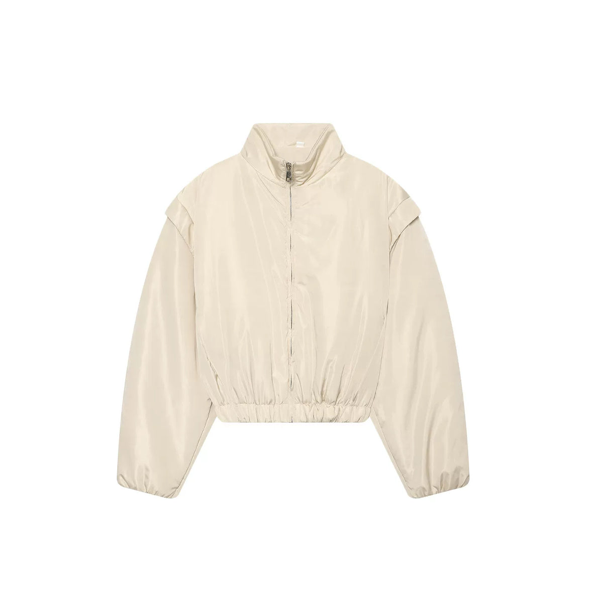 Quilted Stand-Collar Jacket
