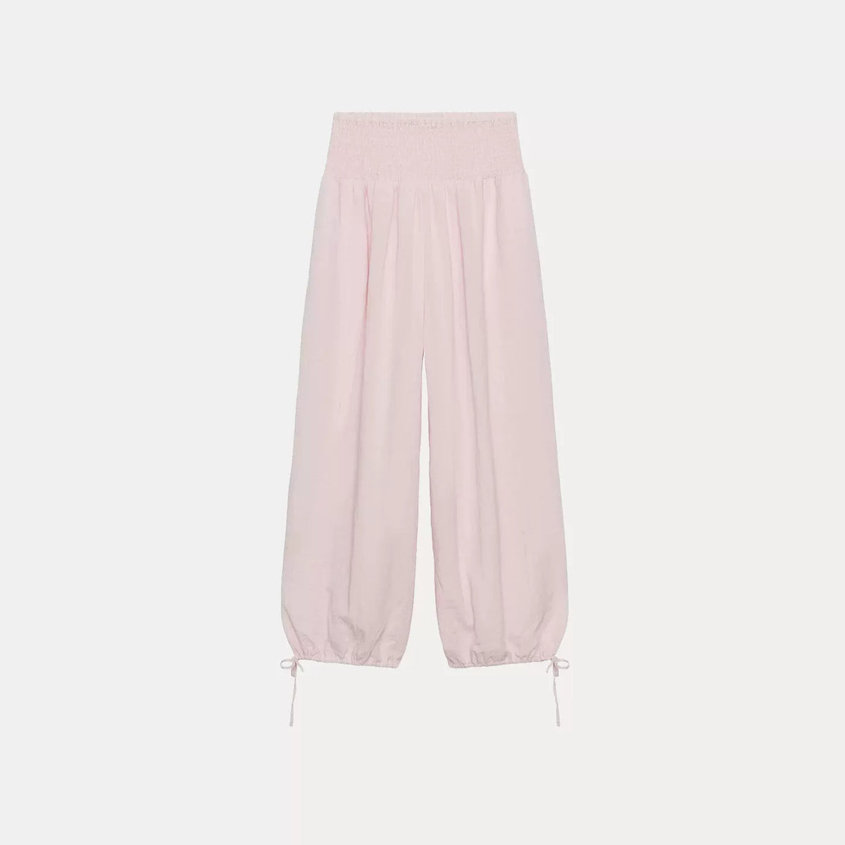 Crew Neck Shirt and Lantern Wide-Leg Set