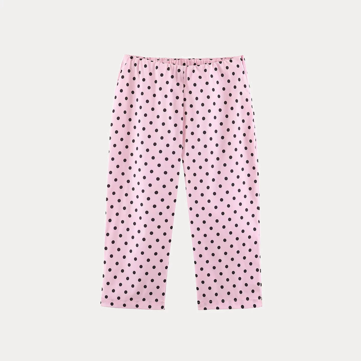 Polka Dot Shirt Jacket & Capri Trousers Set