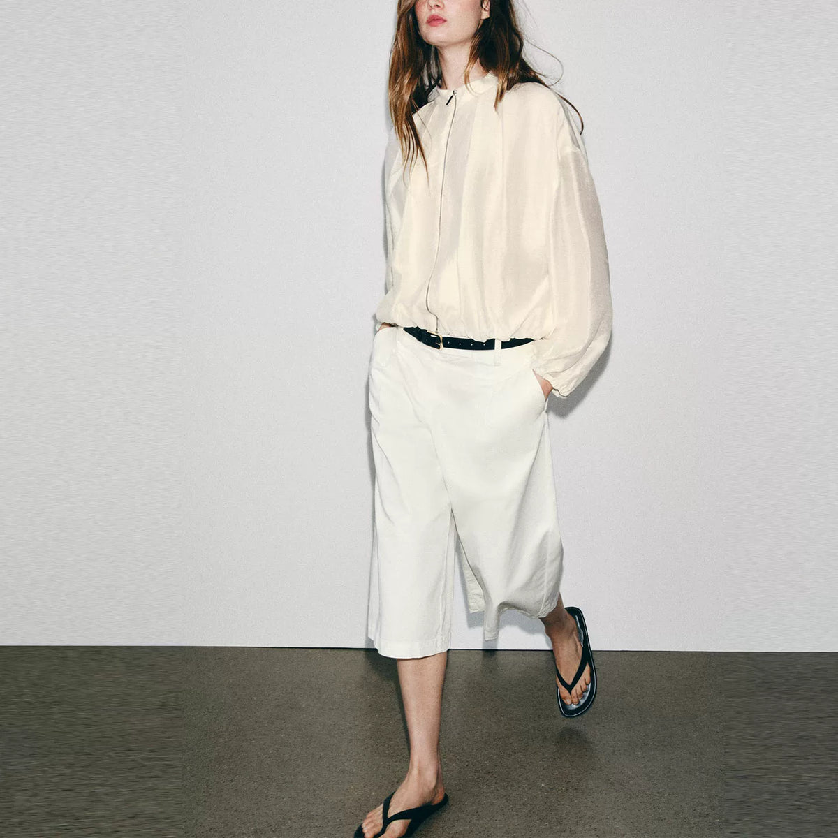 Pleated Pilot Jacket